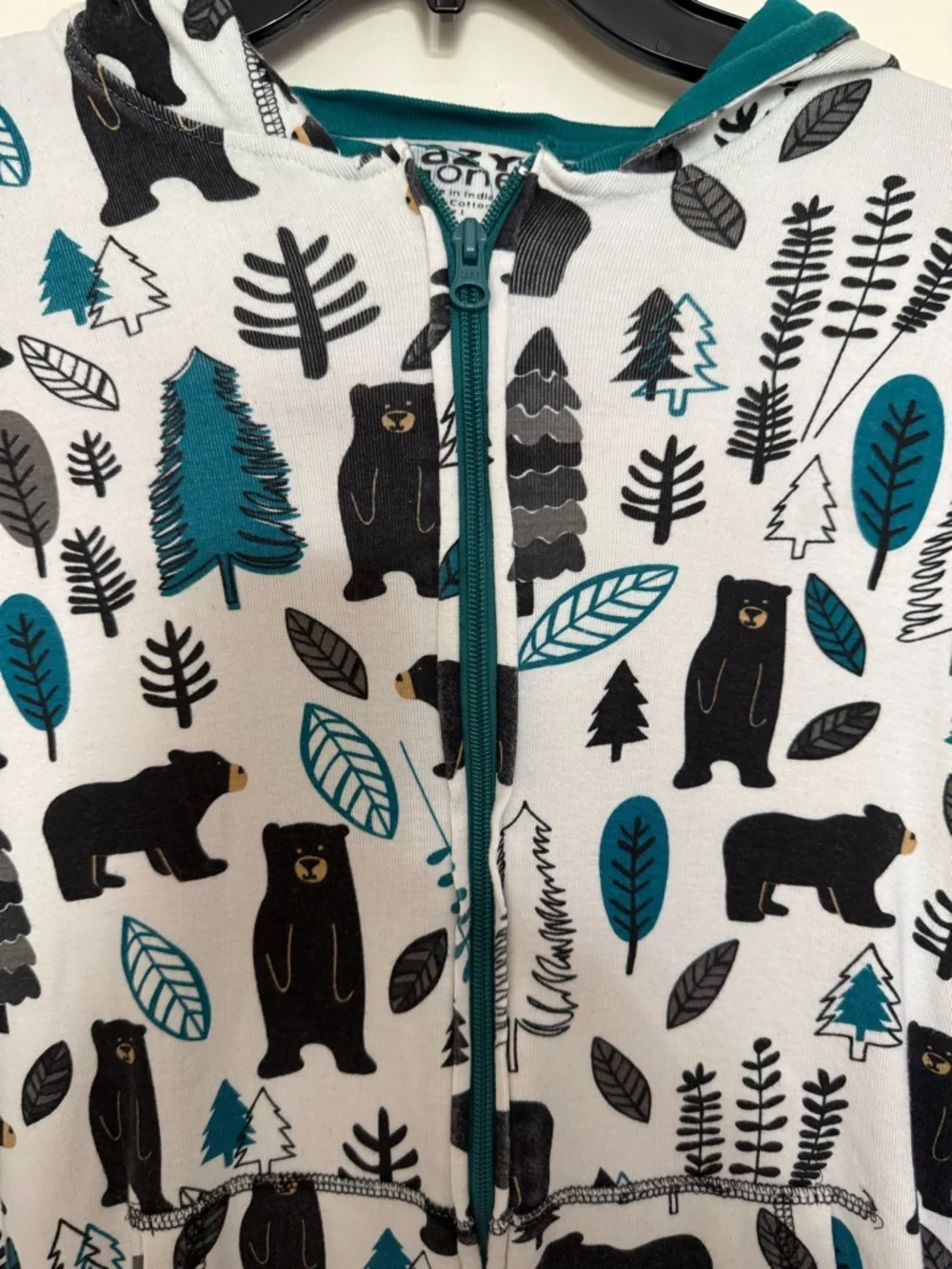 Adult Lazy One Woodland Hooded Onesie - L - Picture 2 of 6